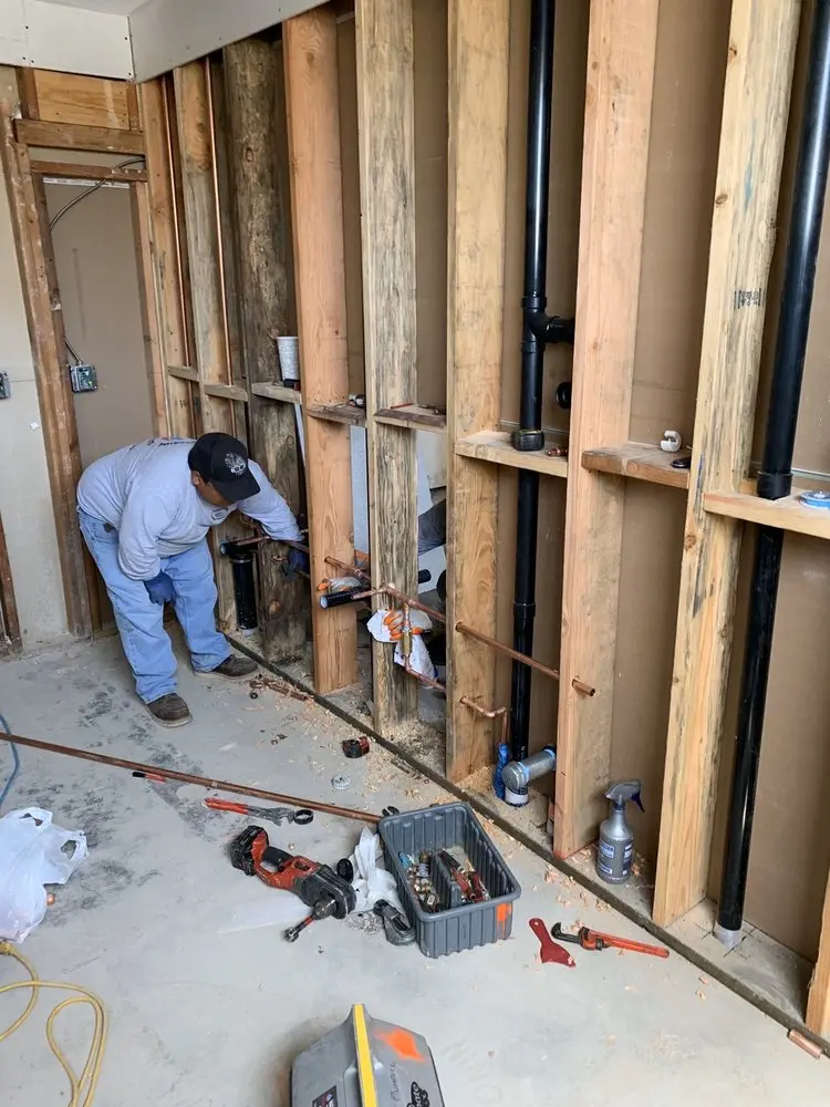 Commercial rough-in plumbing for Trenchless Sewer Repair in Kingsland